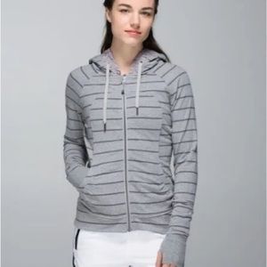 Lululemon Movement Jacket // Caymen Stripe // heather grey + cotton // satin
